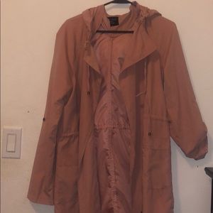 Pink long coat 🧥 very cute and thin material